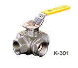台湾中鼎K-301三通球阀