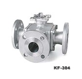 台湾中鼎KF-304法兰三通球阀